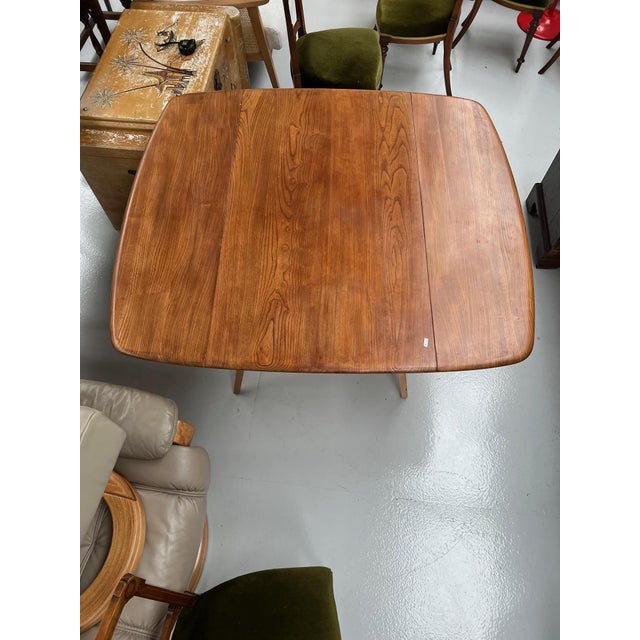 Mid-Century Modern Blonde Drop Leaf Dining Table by Lucian Ercolani for Ercol, 1960s For Sale - Image 3 of 8