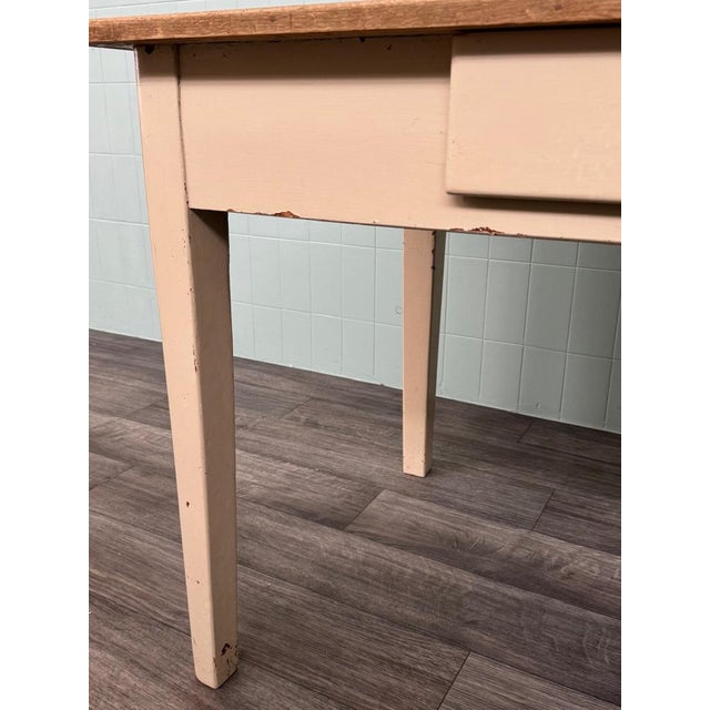 Vintage Italian Enamelled Fir Dining Table, 1950s For Sale - Image 13 of 17