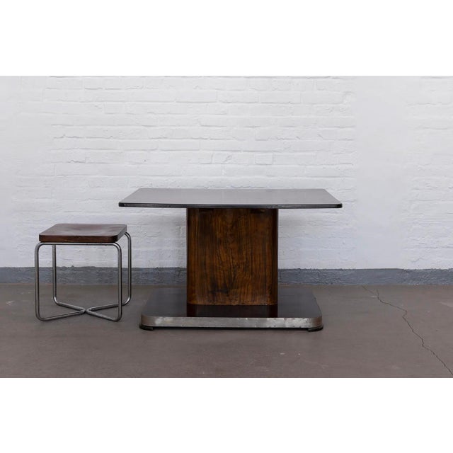 Vintage Art Deco Coffee Table with a Bakelite Tabletop, 1930s, in Flawless conditions. Designed 1920 to 1949