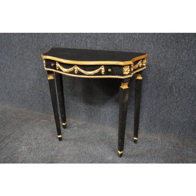 Mid 20th Century Regency Style Florentine Side Table For Sale - Image 5 of 8