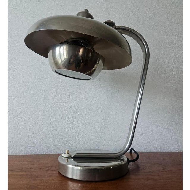Functionalism Art Deco Bauhaus Chrome Table Lamp by Franta Anyz, 1930s For Sale - Image 10 of 18