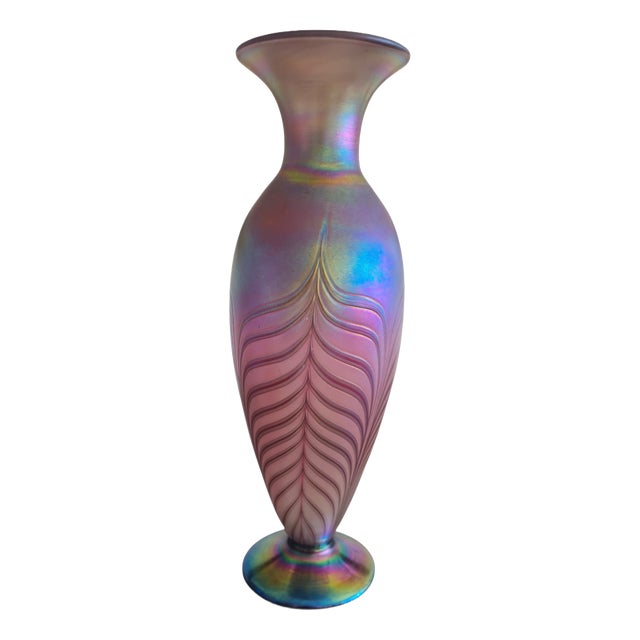 Art Nouveau Phänomen Iridescent Vase by Johann Loetz Witwe, Bohemia, 1900 For Sale