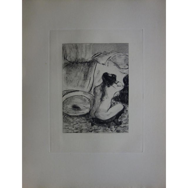 Edgar DEGAS Morning Hairstyle Original Engraving (etching and aquatint) of a monotype On Rives wove paper, 25 x 32 cm...