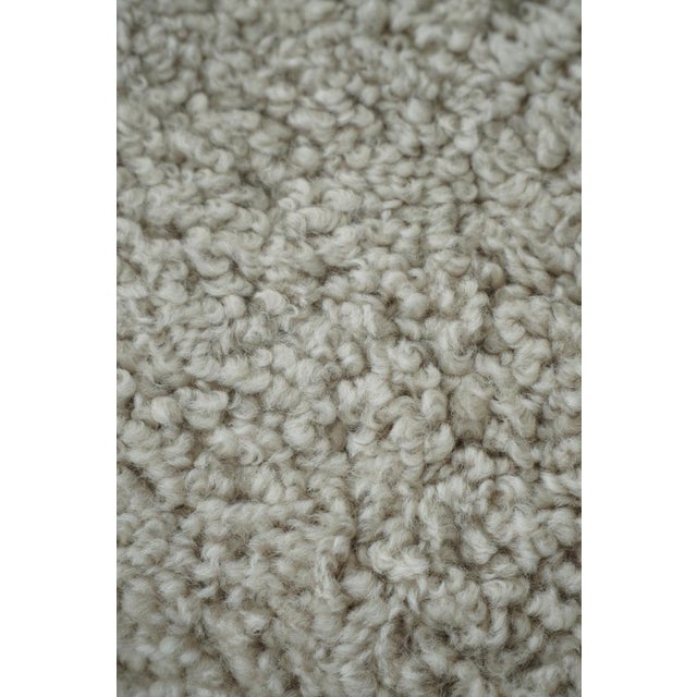 Wood Mid-Century Modern Danish Oak Stools with Lambswool Upholstery from Henning Kjærnulf, 1950s, Set of 2 For Sale - Image 7 of 14