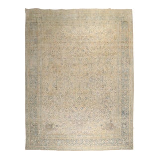 Zabihi Collection Oversize Antique Persian Kerman Carpet For Sale