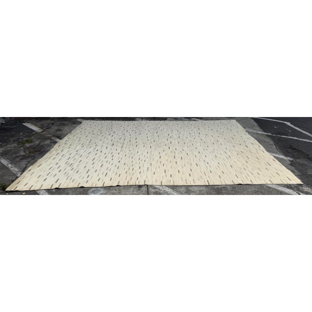 Contemporary 11ft 9in × 14ft 7in Ben Soleimani for Restoration Hardware Linear Stripe Area Rug For Sale - Image 3 of 14