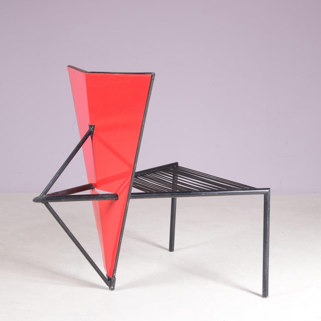 Postmodern Vintage Dutch Side Chair, 1980s For Sale - Image 3 of 18