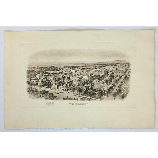 1910s Yale Universtiy Engraving, After Richard Rummell, c.1913 — Original Print Wove Paper For Sale - Image 5 of 5
