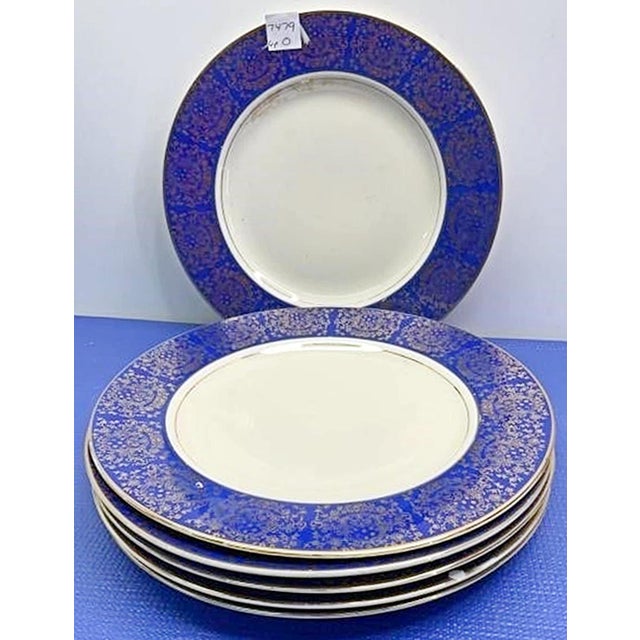 1910s Homer McLaughlin Dinner Plates - Set of 6 For Sale In West Palm - Image 6 of 7