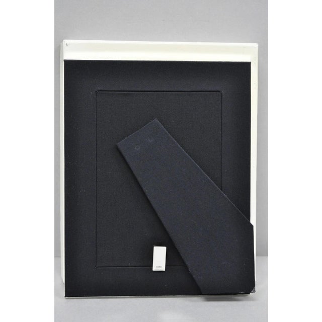 Late 20th Century Lauren Ralph Lauren Silver Plated Normandy Modern 5x7 Photo Picture Frame For Sale - Image 9 of 15