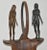 This is a vintage figural nude bronze, wrought iron & wood sculpture, circa 1960s to 1970s. It is a beautiful pair of...
