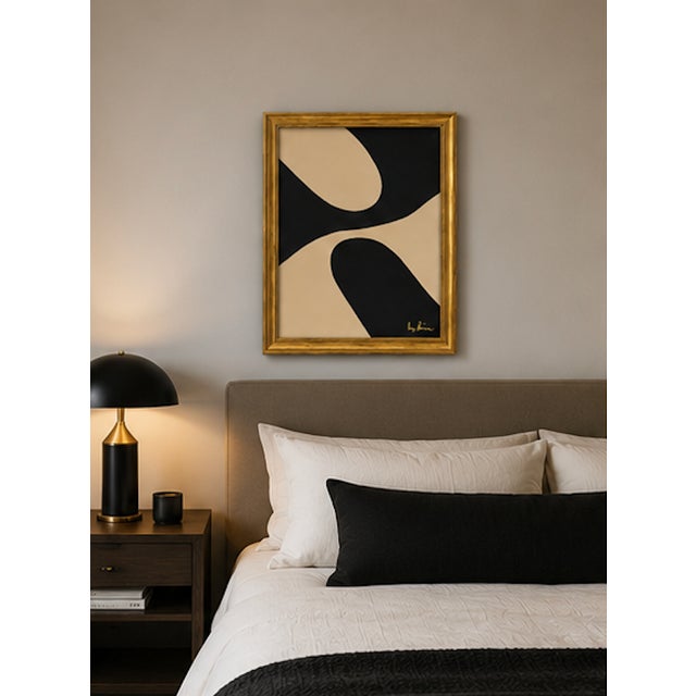 2020s Organic Rhythm — Mid-Century Inspired Abstract by Bryan Boomershine, Framed For Sale - Image 5 of 7