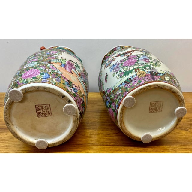 Early 20th Century Chinese Porcelain Vases - a Pair For Sale - Image 12 of 13