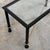Vintage Textured Forged Iron and Glass Coffee Table with Gilt Knot Detail, 1970s For Sale - Image 3 of 11