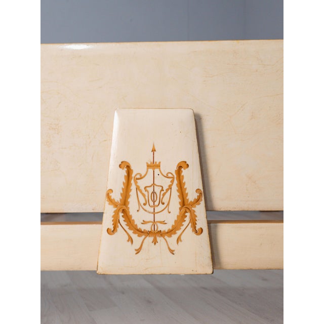 Mid-Century Italian Parchment Double Bed attributed to Giovanni Gariboldi, 1950s For Sale - Image 18 of 18