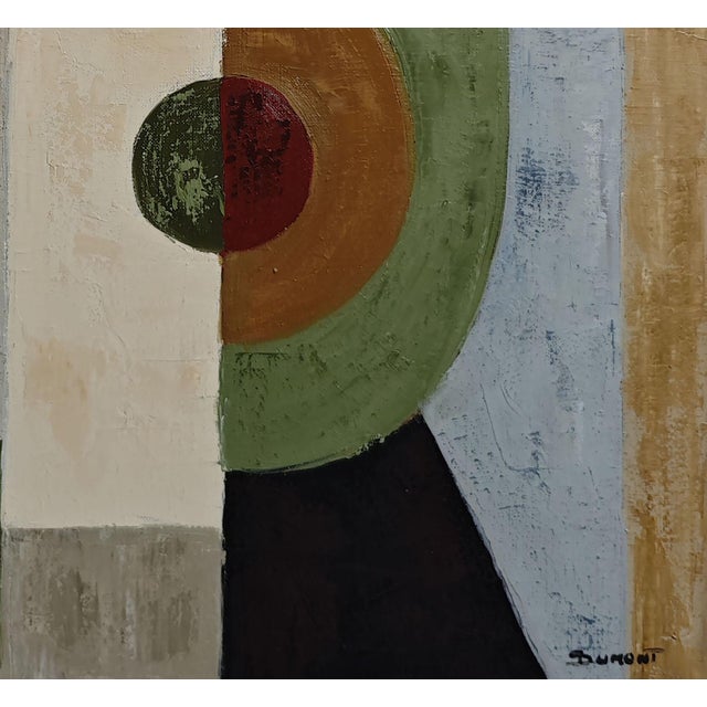 Double Jeu, Contemporary Geometric Abstract Oil Painting, Framed by Sophie Dumont For Sale - Image 4 of 10