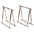 Mid-Century Modern Italian Chromed Steel Trestles by Milo Baughman, 1970s, Set of 2 For Sale - Image 13 of 13