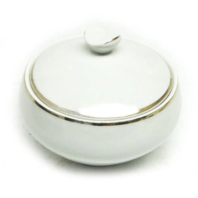 Ceramic Art Deco Polish Sugar Bowl from Karolina, 1960s For Sale - Image 7 of 7
