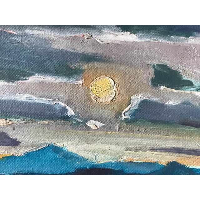 American Arizona's Blaze: A Captivating Original Oil Landscape Painting by David Beynon Pena For Sale - Image 3 of 5