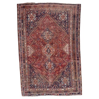 19th Century Shiraz Rug, 1890s For Sale