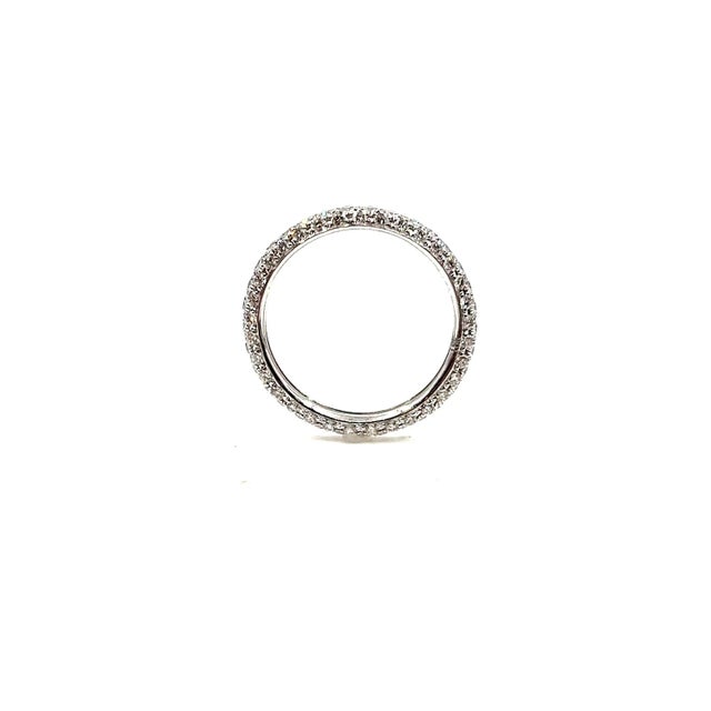 1.29 Ct Diamond Eternity Ring Size 6 For Sale - Image 4 of 5