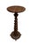 A lovely, antique, barley twist pedestal / plant stand in a walnut finish. Features a tapered, carved barley twist column...