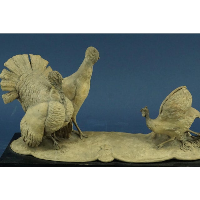 Wonderful, spectacular, unobtainable sculpture in stoneware or terracotta slightly softened with kaolin, depicting a group...