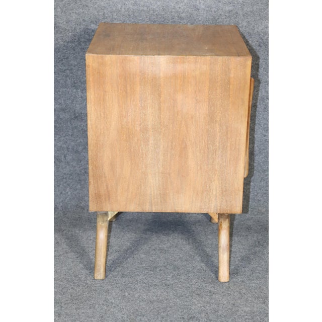 Wood Mid 20th Century Single Mid-Century Sculptural Nightstand For Sale - Image 7 of 11