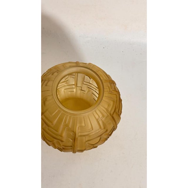 Gold African Brass Planter or Vide-Poche with Pierced Botanical Decor, 19th Century For Sale - Image 8 of 12