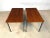 Minimalist Walnut & Steel Stacking Side Tables, 1960s, Set of 2 For Sale - Image 12 of 18