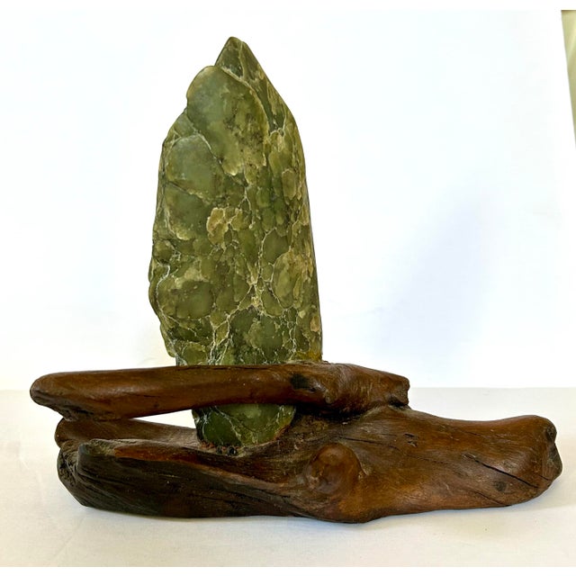 Jade beach is a favorite spot in Carmel California and this is one of the crafts made by local artists from the found...