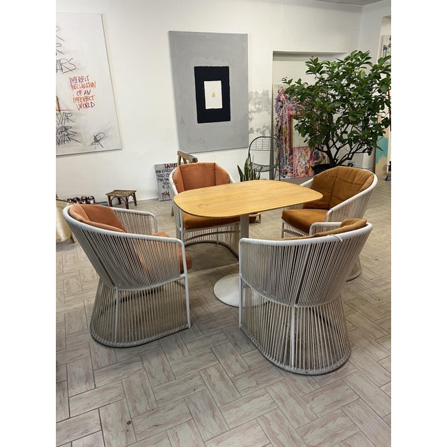 Vintage Outdoor Armchairs from Varaschin and Garden Table, Italy, 1980s, Set of 5 For Sale - Image 17 of 18