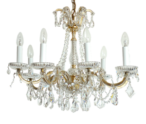 Palwa Maria Theresia 8-Bulb Chandelier from Palwa, 1960s