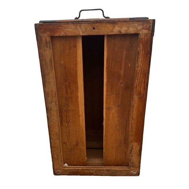 Antique Single Drawer File Cabinet, Tiger Oak Legal / Letter Size, Paneled Sides For Sale - Image 12 of 12