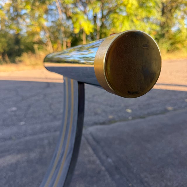 Romeo Rega Chrome & Brass Dining Table Base For Sale - Image 12 of 12