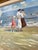 Early 21st Century Charming Seaside Subject Oil Painting For Sale - Image 5 of 8