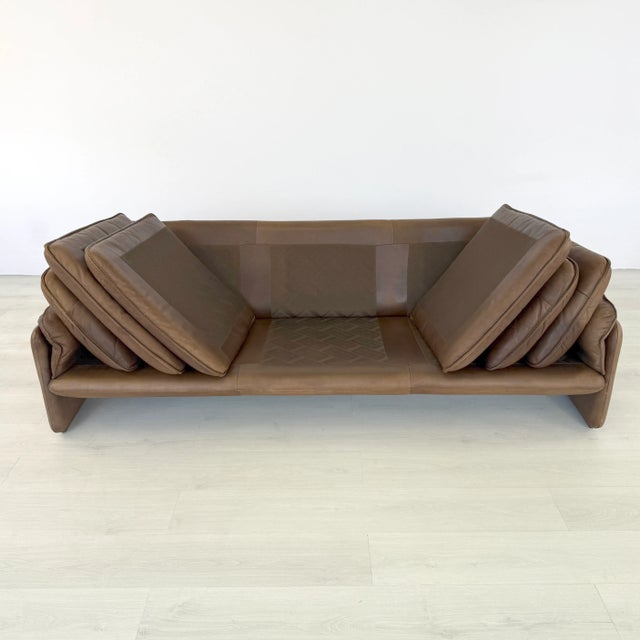 De Sede Ds61 Leather Three-Seat Sofa, 1960s For Sale In New York - Image 6 of 18