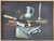 Oil painting of a still life. The classic realism used depicts items used popularly in the late 1900’s. leatherback books,...