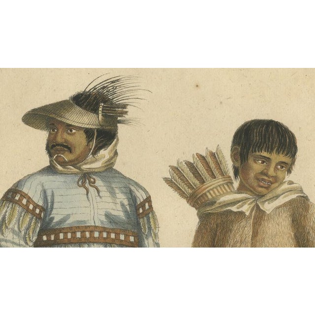 Early 19th Century Brodtmann, Nenet, Aleut & Inuit Costume Study, Lithograph, 1816 For Sale - Image 5 of 10