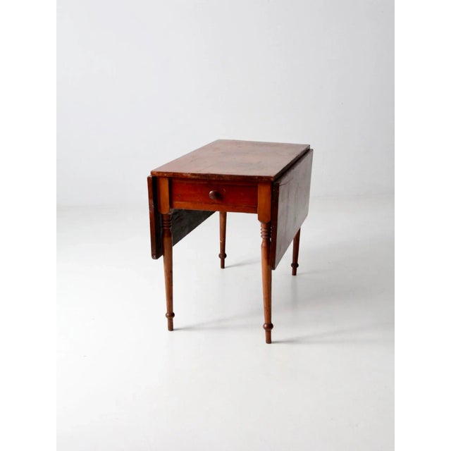 Antique Drop Leaf Console Table For Sale - Image 13 of 13