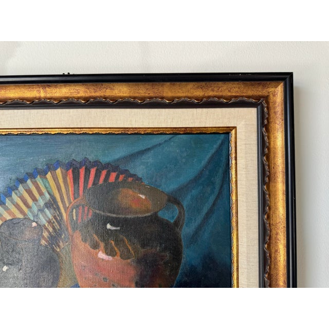1980's F. Merrin Still Life Oil Painting, Framed For Sale In Miami - Image 6 of 10