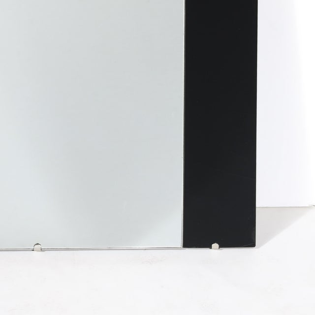 1930s Art Deco Machine Age Tri-Panel Vitrolite Mirror For Sale - Image 5 of 11