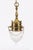 Antique Edwardian Brass and Cut Crystal Ceiling Light, 1900, Set of 2 For Sale - Image 13 of 16
