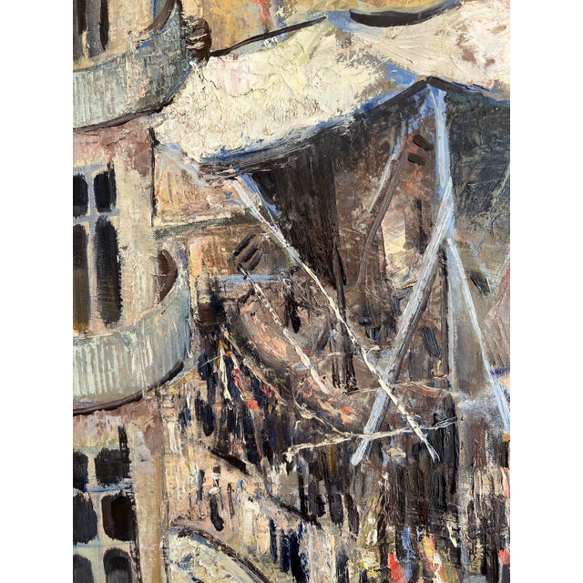 René Guinand, Festivities in the Town in Geneva, Oil on Canvas, 1919, Framed For Sale - Image 4 of 18