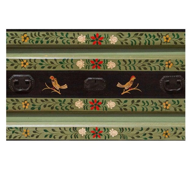 Peruvian Hand Painted Chest of Drawers or Commode For Sale - Image 4 of 12