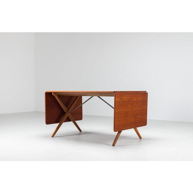Model AT-309 Dining Table in Teak by Hans Wegner for Andreas Tuck, Denmark, 1952 For Sale - Image 10 of 18