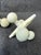 1990s Off White Cast Iron Jacks Set of 3 Decorative Objects For Sale - Image 10 of 17