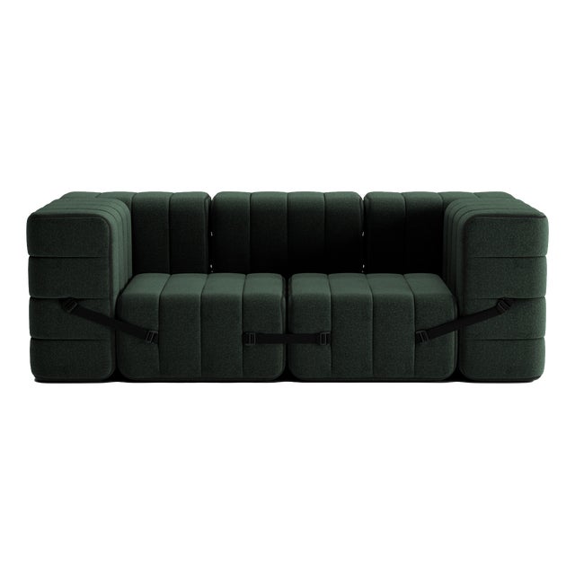 Flexible Two-Seater Sofa with Armrests by Ambivalenz, Set of 7 For Sale