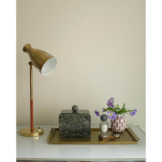 Green 1940s Large Swedish Kolmårds Marble Box For Sale - Image 8 of 8