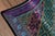 Mid 20th Century Mid 20th Century Indian Turquoise, Violet & Gold Silk Embroidered Fabric For Sale - Image 5 of 12